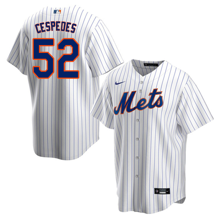 Nike Men #52 Yoenis Cespedes New York Mets Baseball Jerseys Sale-White